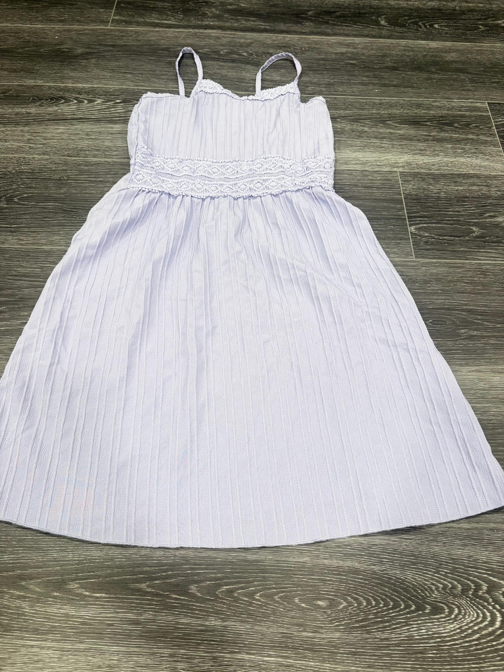 Light Lavender Spaghetti Strap Smocked Waist Dress